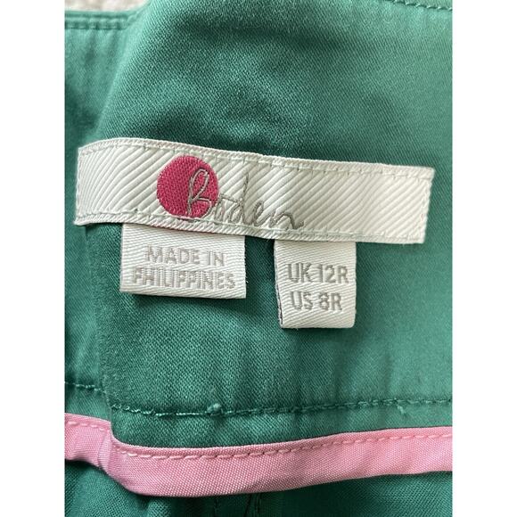 Boden Green Midi Wrap Skirt Women’s Size 8 Belted High Waist A-Line Workwear - Picture 7 of 7